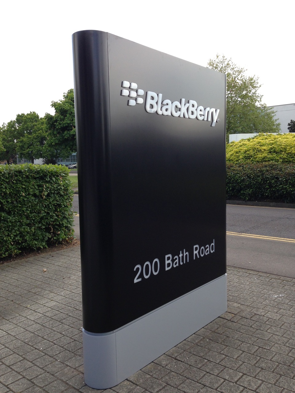 BlackBerry monolith signage