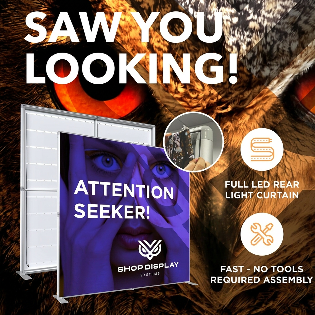 Fast Wall — Saw You Looking! Attention seeker LED illuminated shell scheme