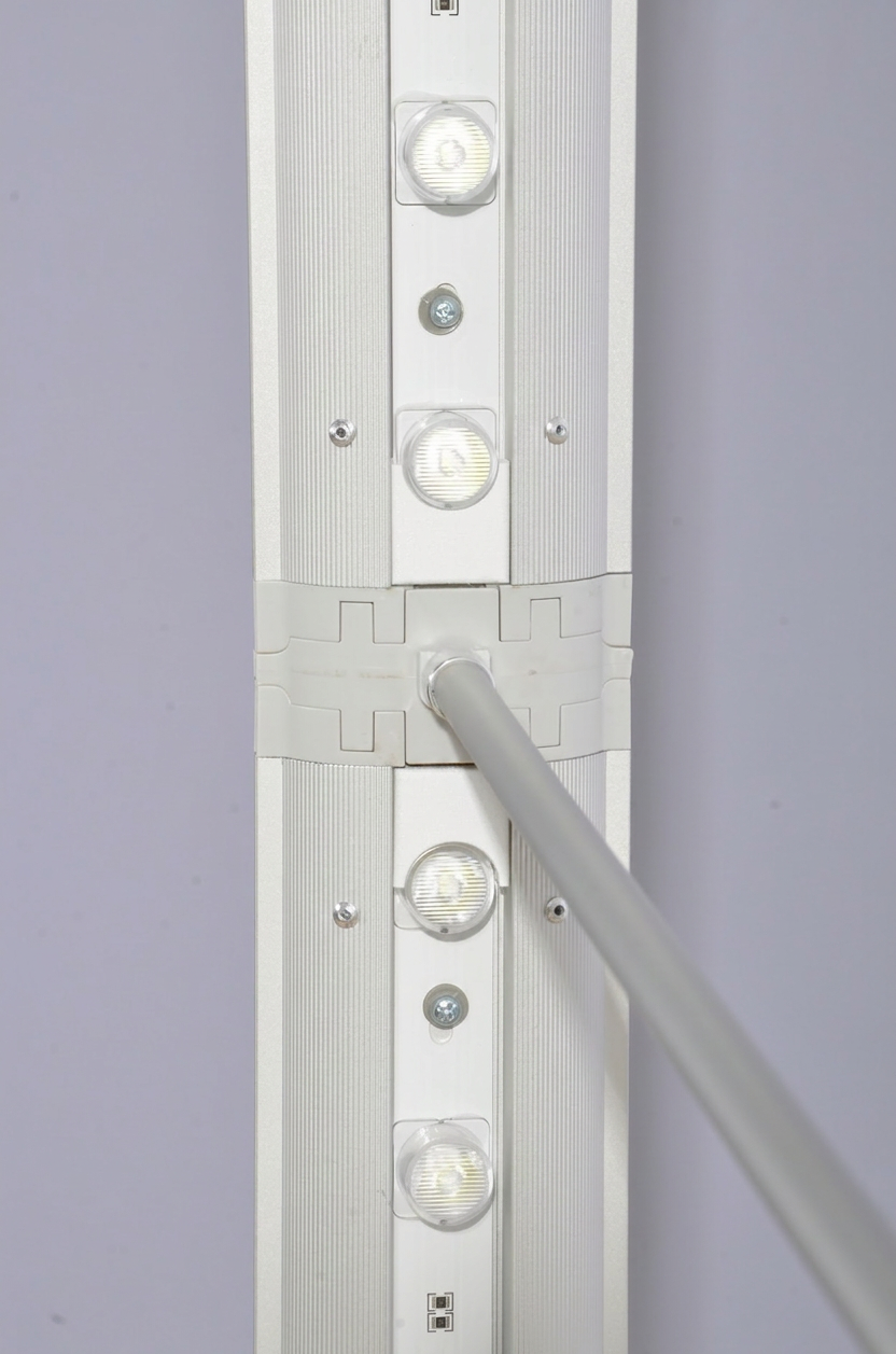 Magnetic side frame connection joining two units