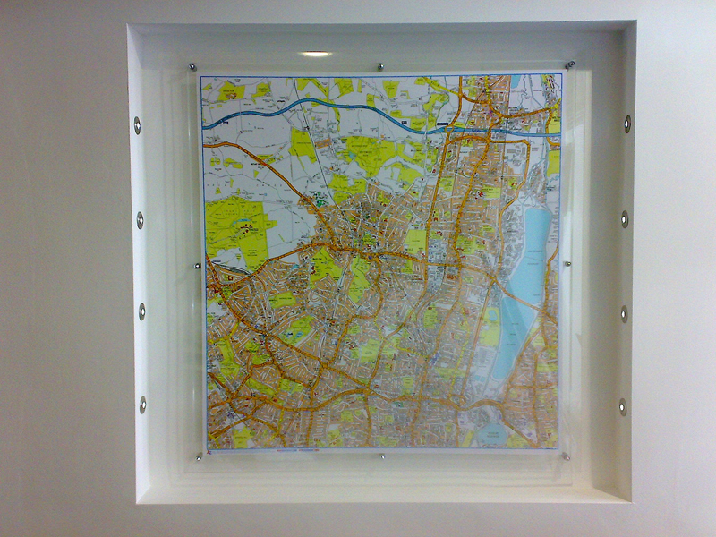 Non Illuminated Map Wall Panels - Image 1